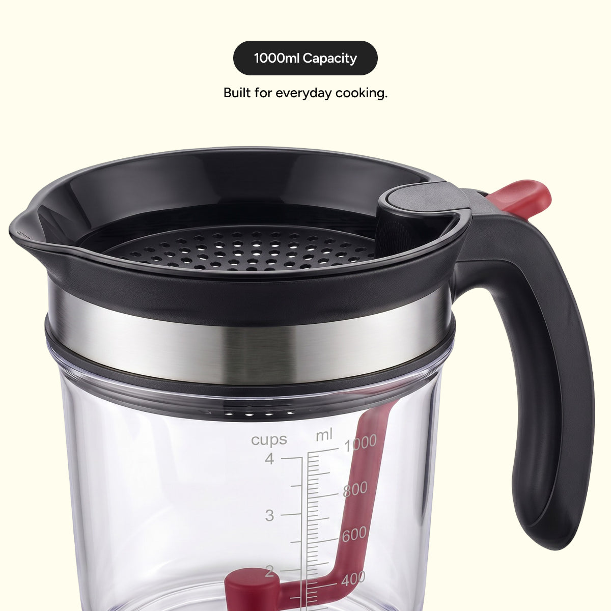 Broth & Reheat Bundle – 1000ml Fat Separator & Microwave Food Cover