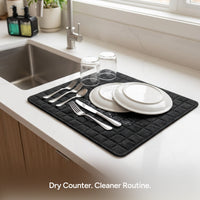 Everyday Mess-Free Kitchen Bundle – Soap Dispenser, Microwave Cover & Dish Drying Mat