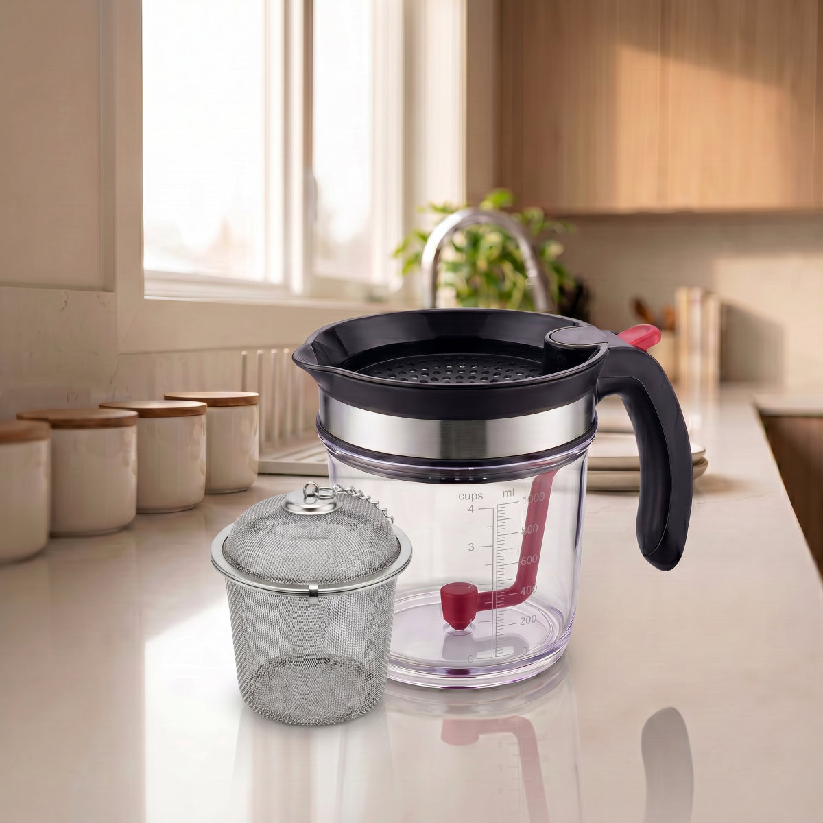 Kitchenpick Fat Separator 1000ml with Bottom Release