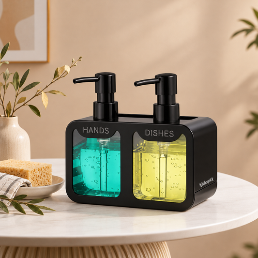2-in-1 Kitchen Soap Dispenser Set – Keep Your Sink Neat