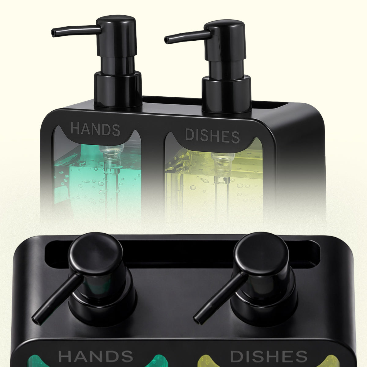 KitchenPick kitchen sink soap dispenser organizing soap and sponge